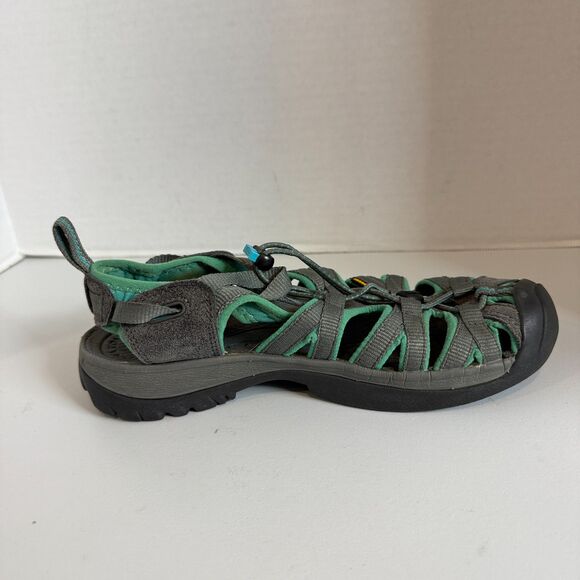Keen Women's Whisper Waterproof Outdoor Hiking Sandals Gray Green Size 7 - Picture 6 of 9